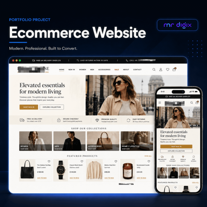 Ecommerce Website Design By mr digix uk